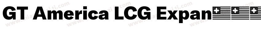 GT America LCG Expan字体转换